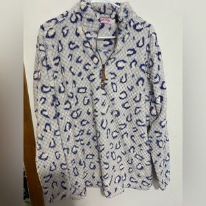 🤍💙 Pink Lily Cheetah Sherpa